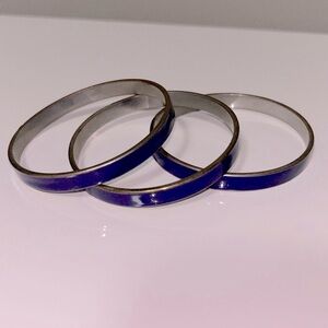 (3 for $12 SALE) Set of 3 Purple Bangles 💜